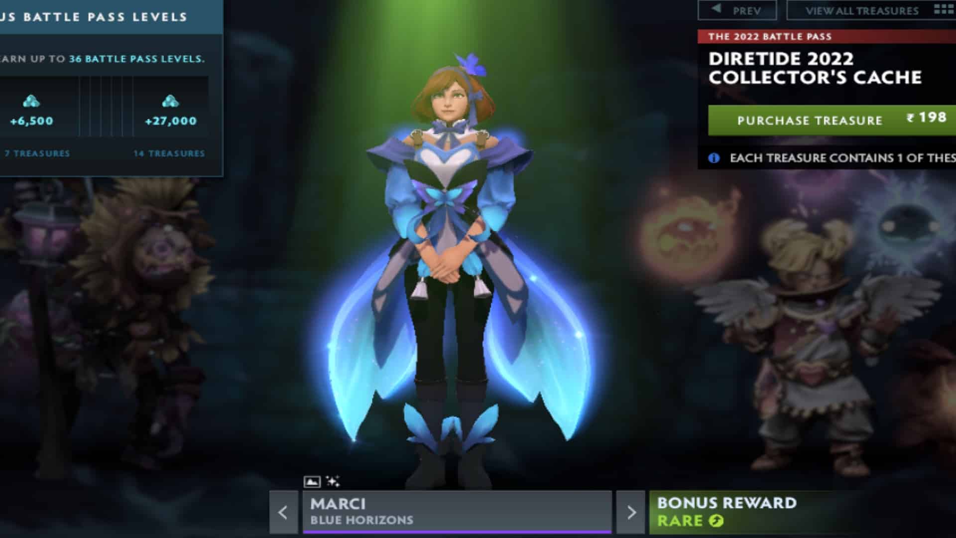 Marci blows people away in battles with the Blue Horizons set