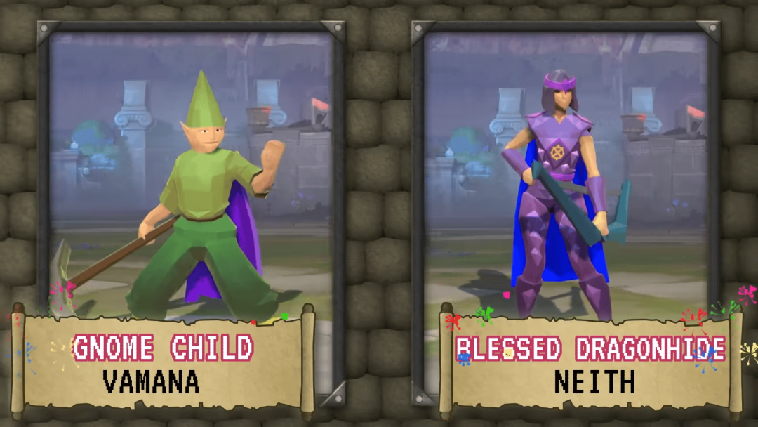 Picture of Gnome Child Vamana and Blessed Dragonhide Neith