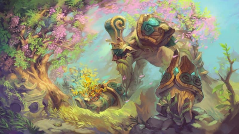 Treant Protector walks free amidst nature