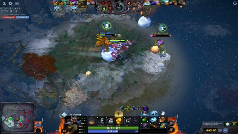 Alchemist gains bonus attack damage with Battle Fury in Diretide
