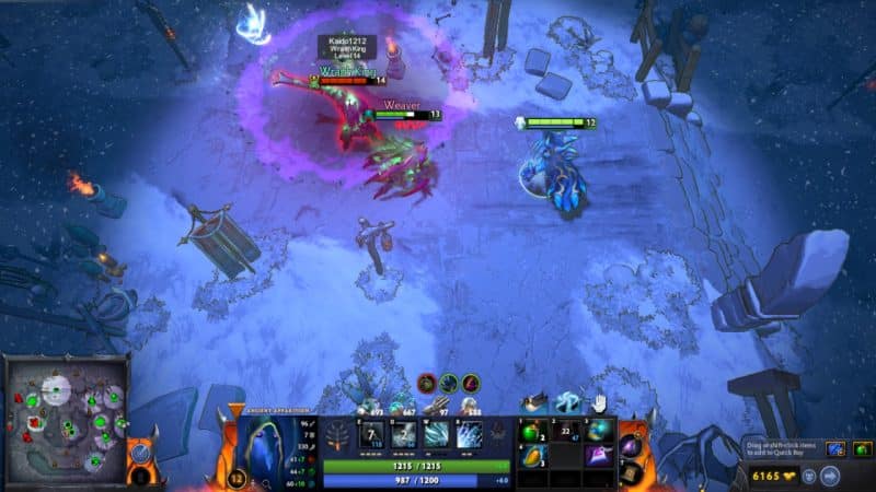 Ancient Apparition uses Veil of Discord in a Diretide match