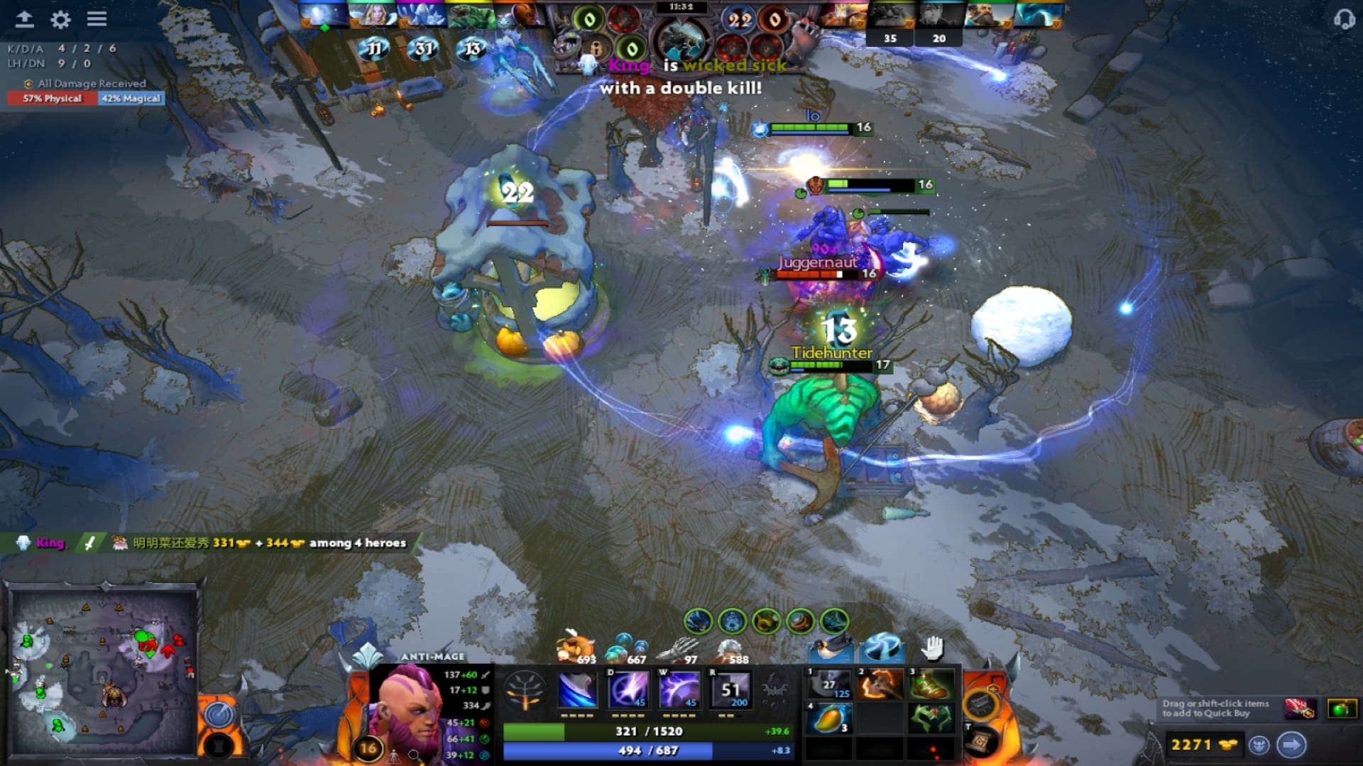 Anti-Mage uses Manta Style to kill his enemies in Diretide