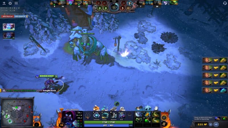 Arc Warden summons Spark Wraiths to defend his well in a Diretide match