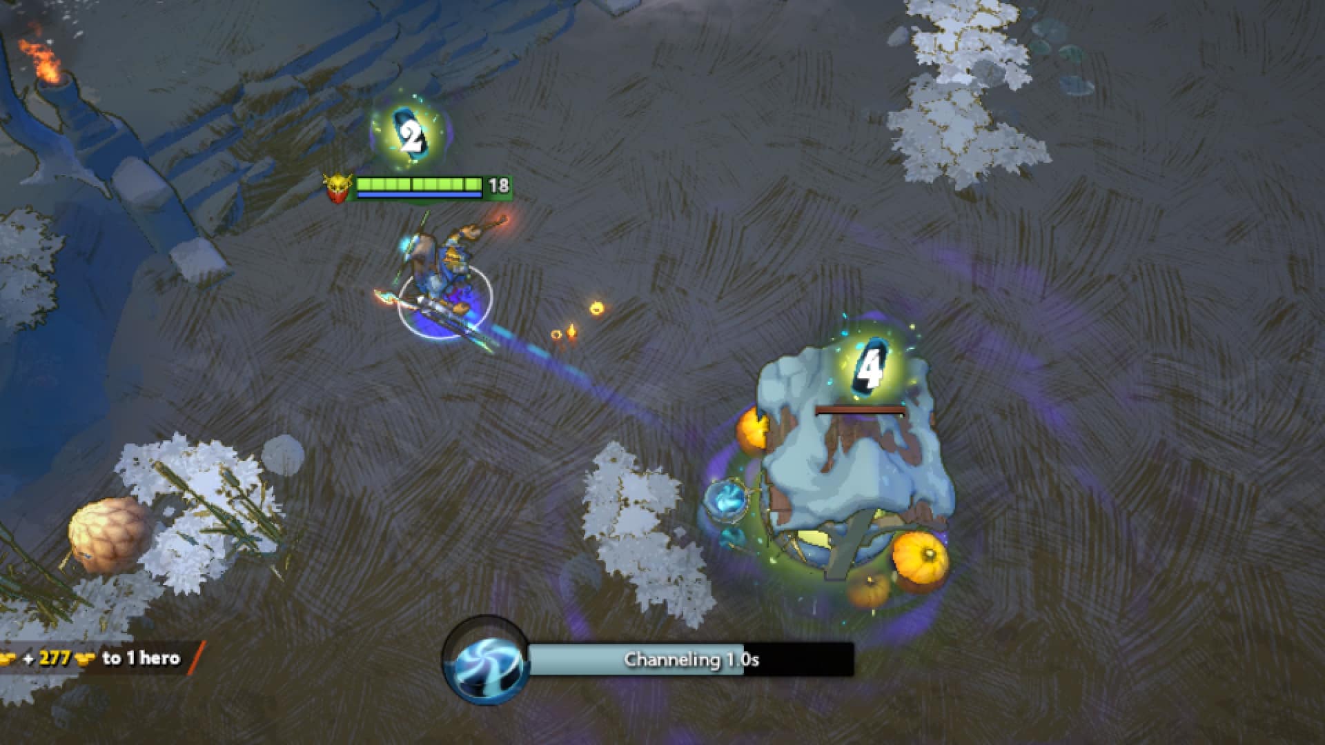 Bounty Hunter deposits Taffy after defeating Taffy Guardian in Diretide