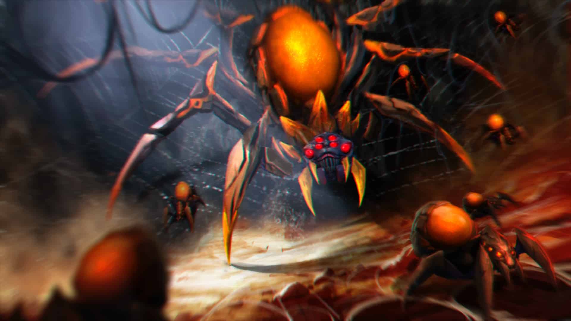 Broodmother hatches spiderlings to fight with her in battle