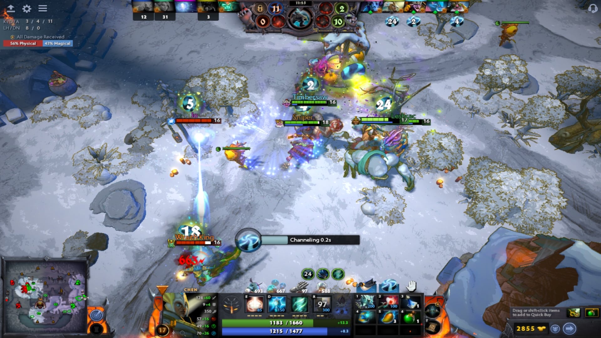 Chen purchases Gleipnir to root enemies in Diretide