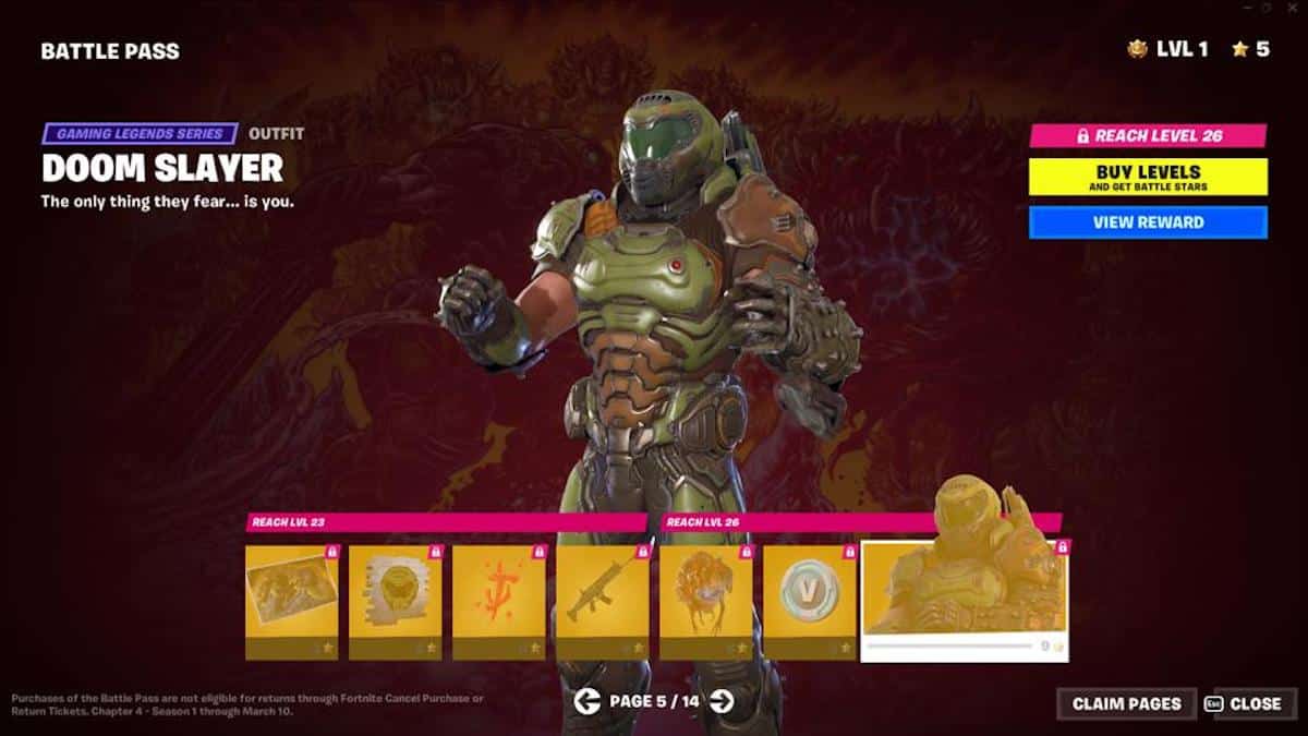 Fortnite Chapter 4 Battle Pass