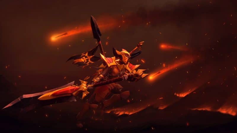 Legion Commander uses Blink Dagger to Duel with enemies