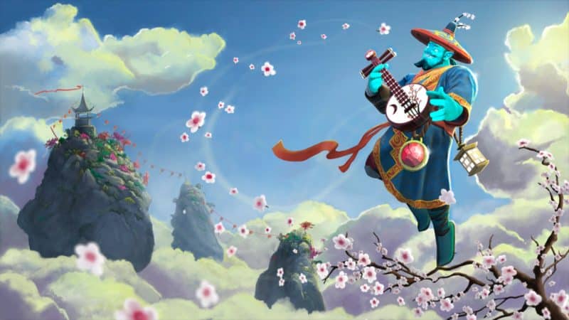 Storm Spirit uses his ulti to kill couriers in Dota 2