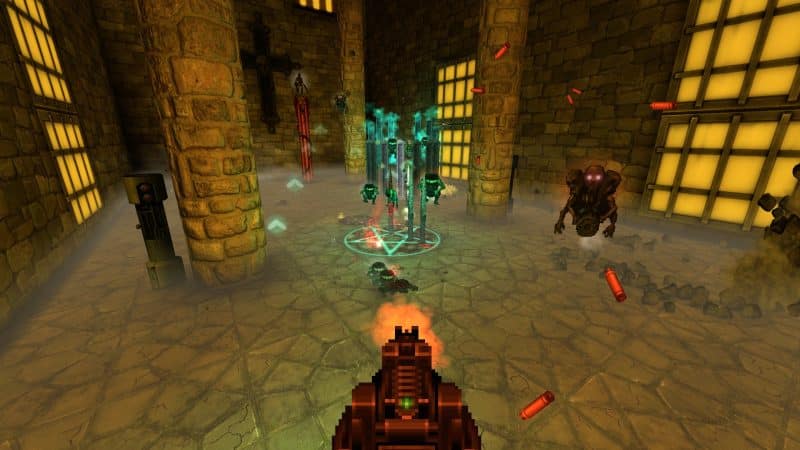 Impaler screenshot with many enemies and SMG_Retrovibe