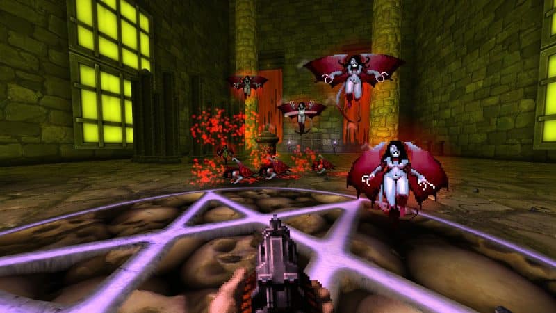 Impaler screenshot with many succubi_Retrovibe