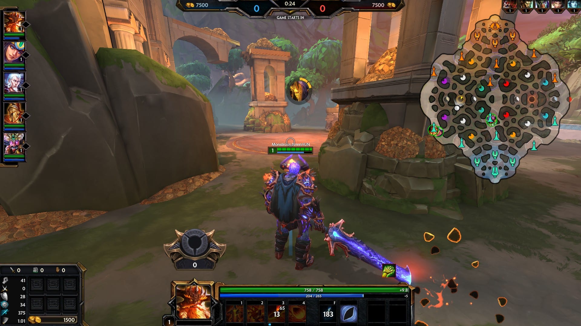 Lair of the Gold Fury in SMITE's new Conquest map