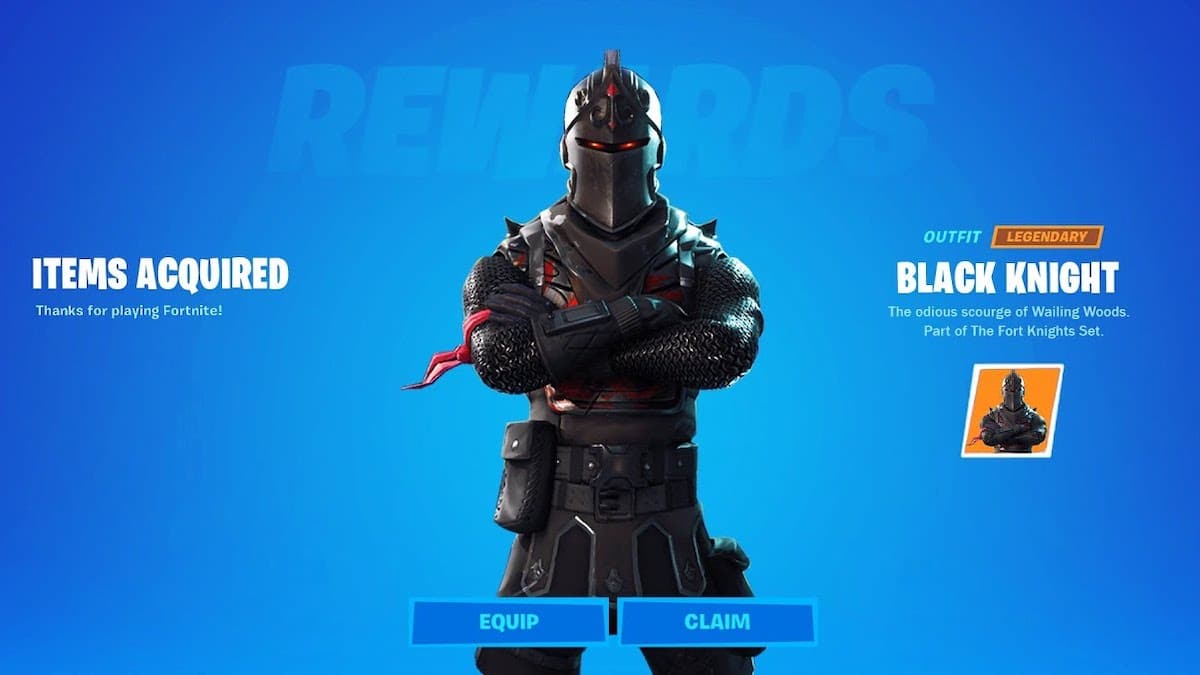 Rarest Fortnite Skins - Black Knight