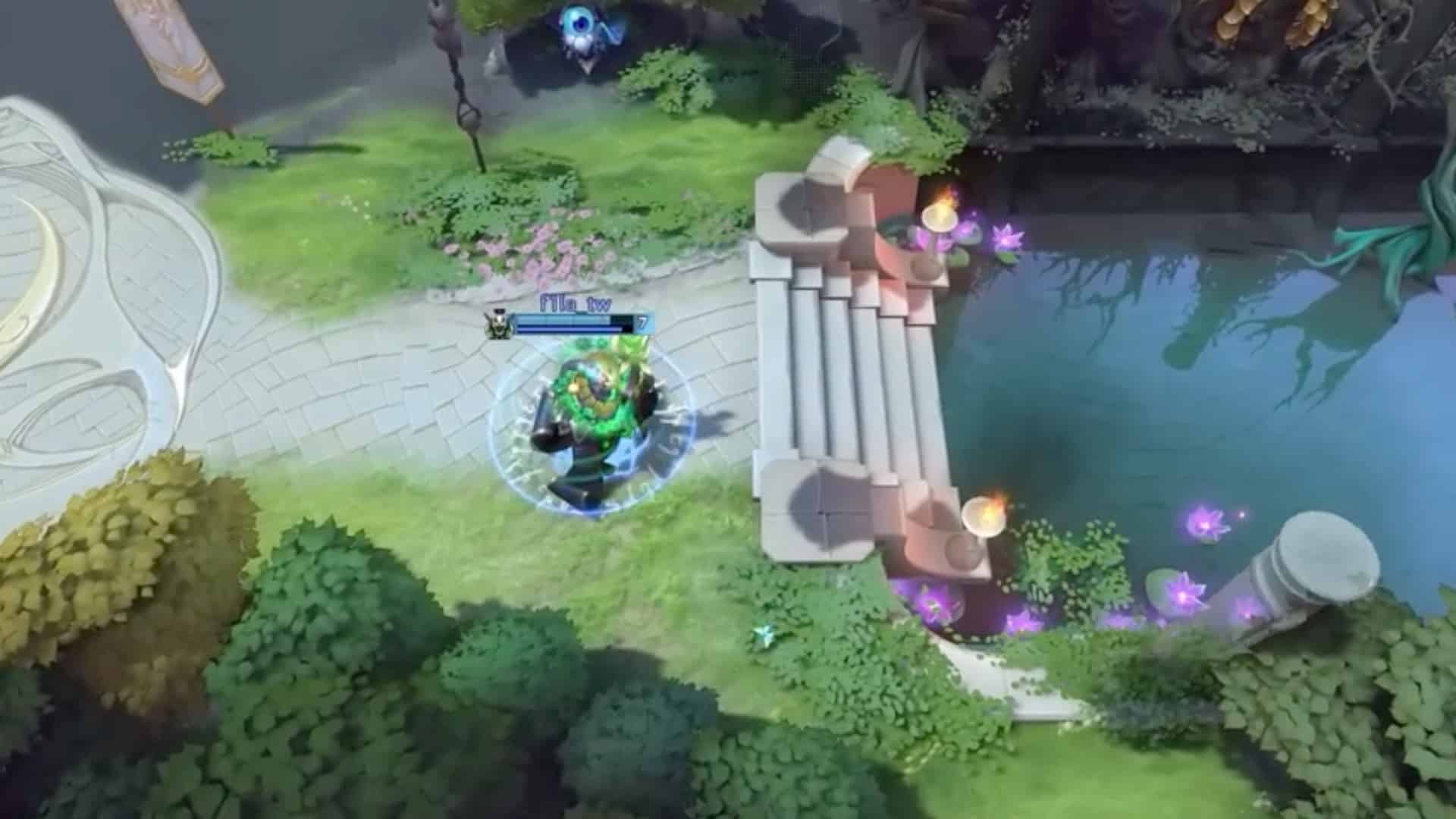 Rubick teleports to steal Requiem of Souls from Shadow Fiend