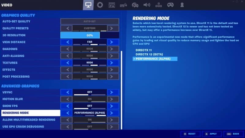 Best Fortnite Settings