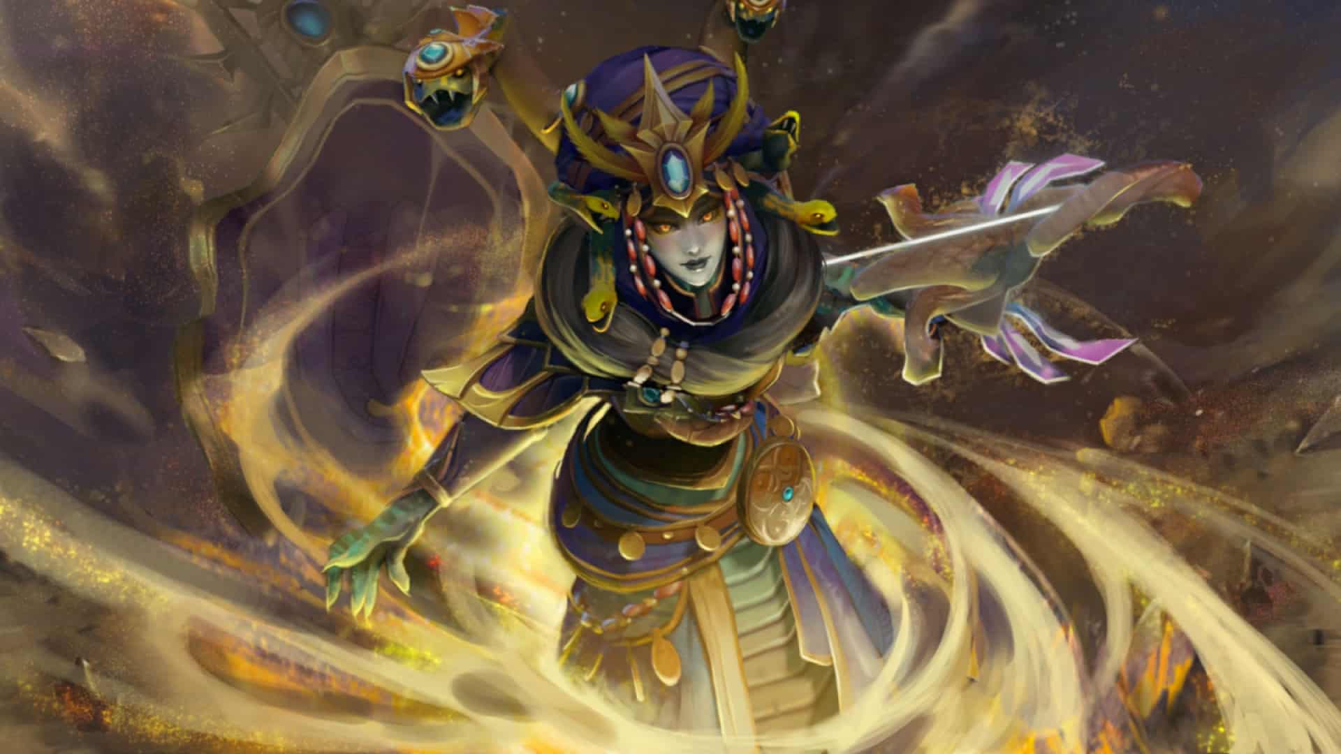 Medusa hits multiple enemies at a time in a team fight