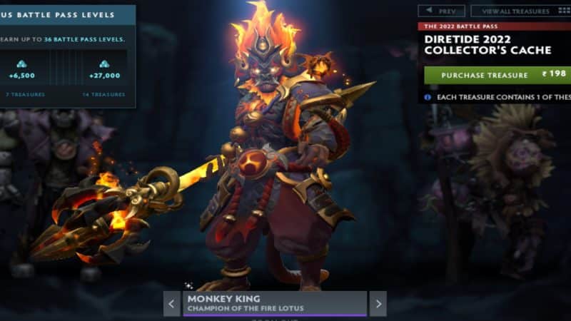 Monkey King hits enemies disabled by Flaming Lasso