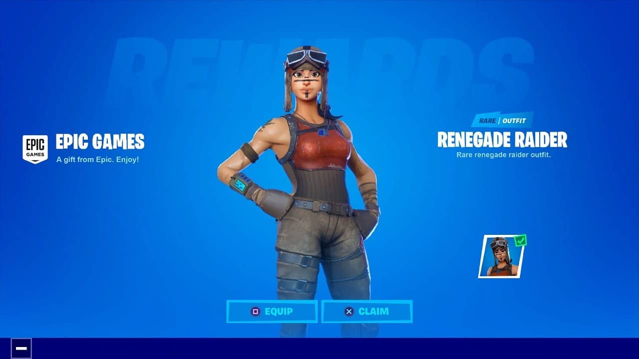 Rarest Fortnite Skins - Renegade Rider