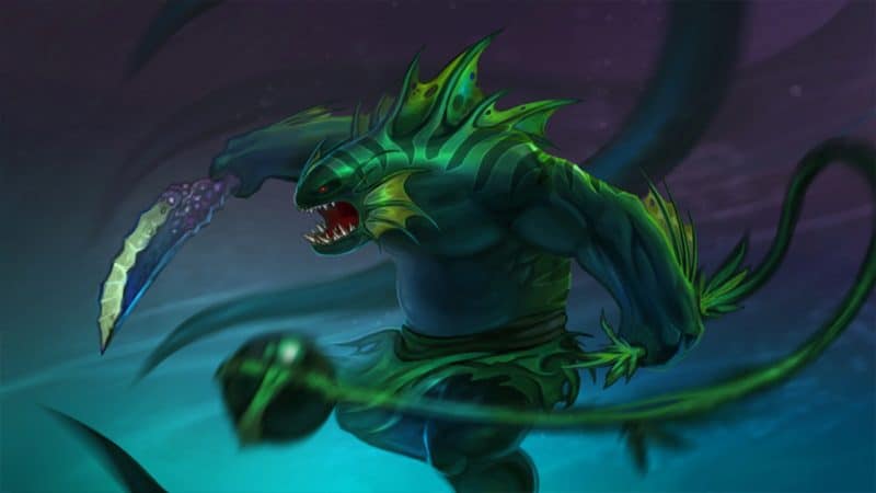 Tidehunter weakens the armor of enemies to let Sniper get easy kills