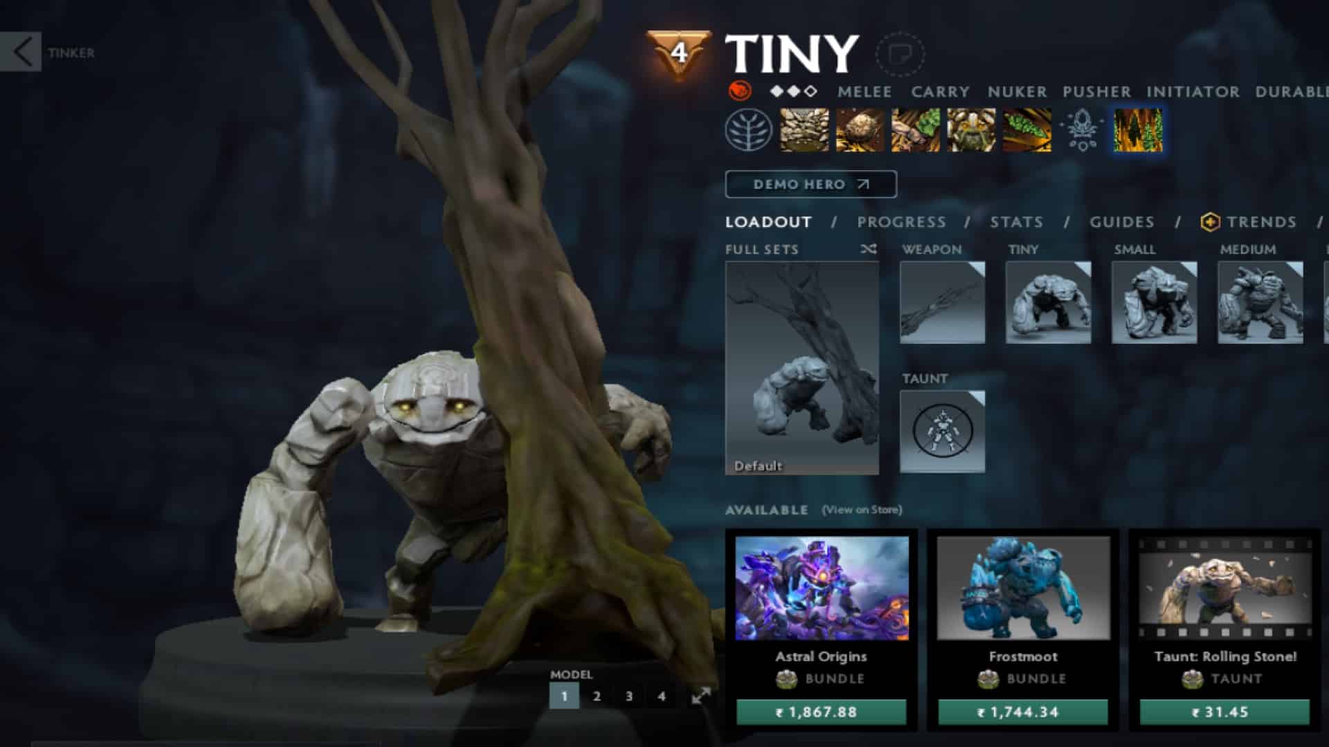 Tiny nukes Greevils in Diretide