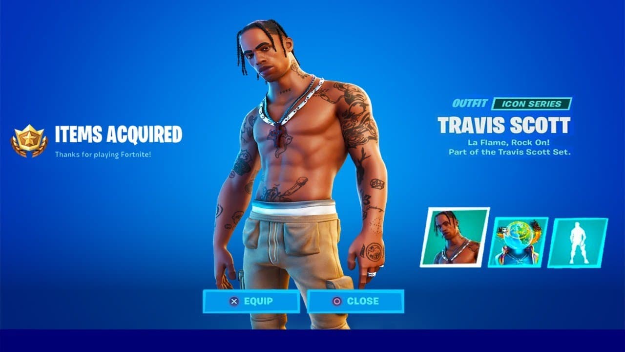 Rarest Fortnite Skins - Travis Scott