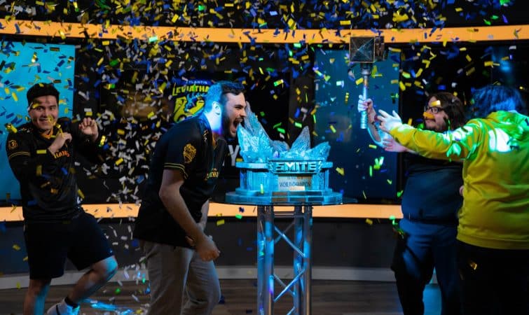 Atlantis Leviathans winning SMITE World Championship 2022