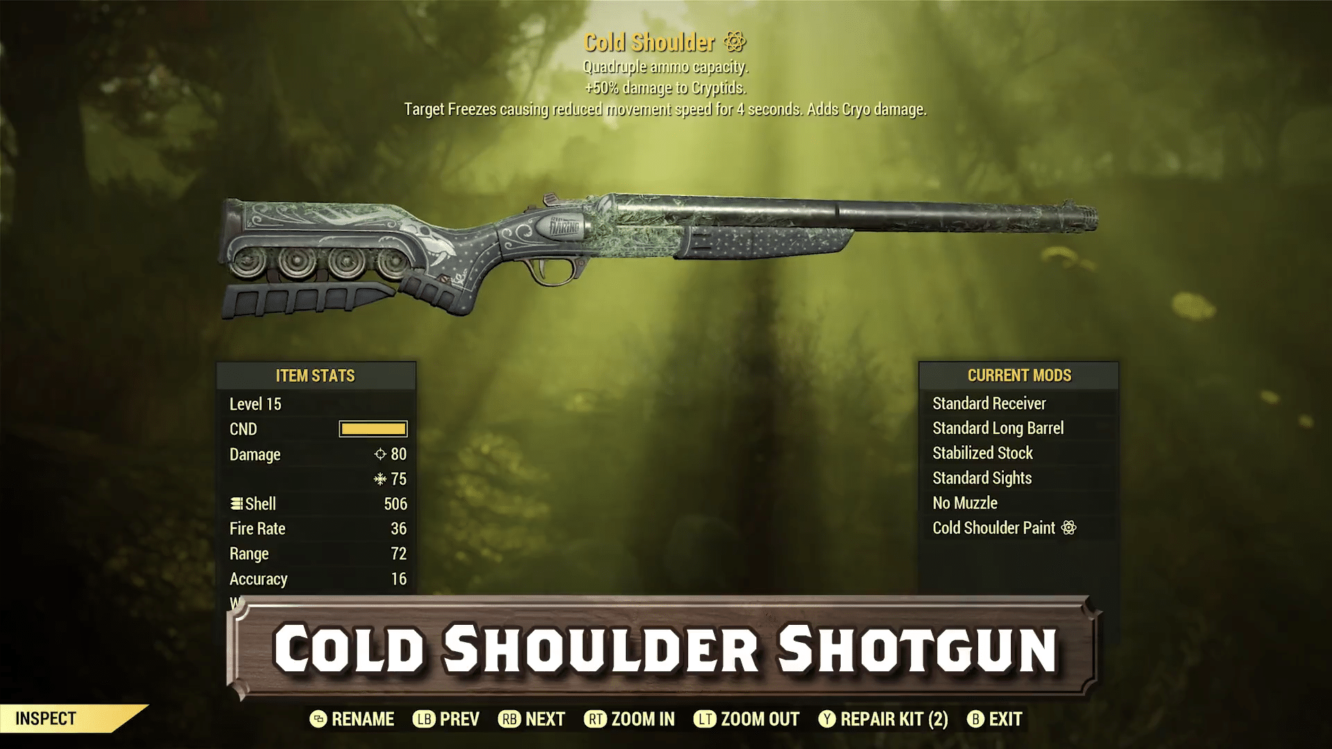 The Cold Shoulder is a pretty solid new addition for stacking up Slow debuffs.