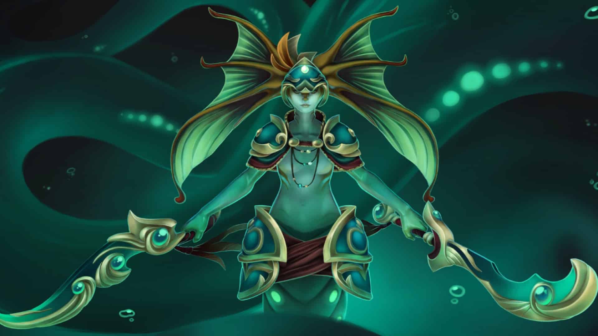 Dota 2 - Naga Siren uses Ensnare to root enemies
