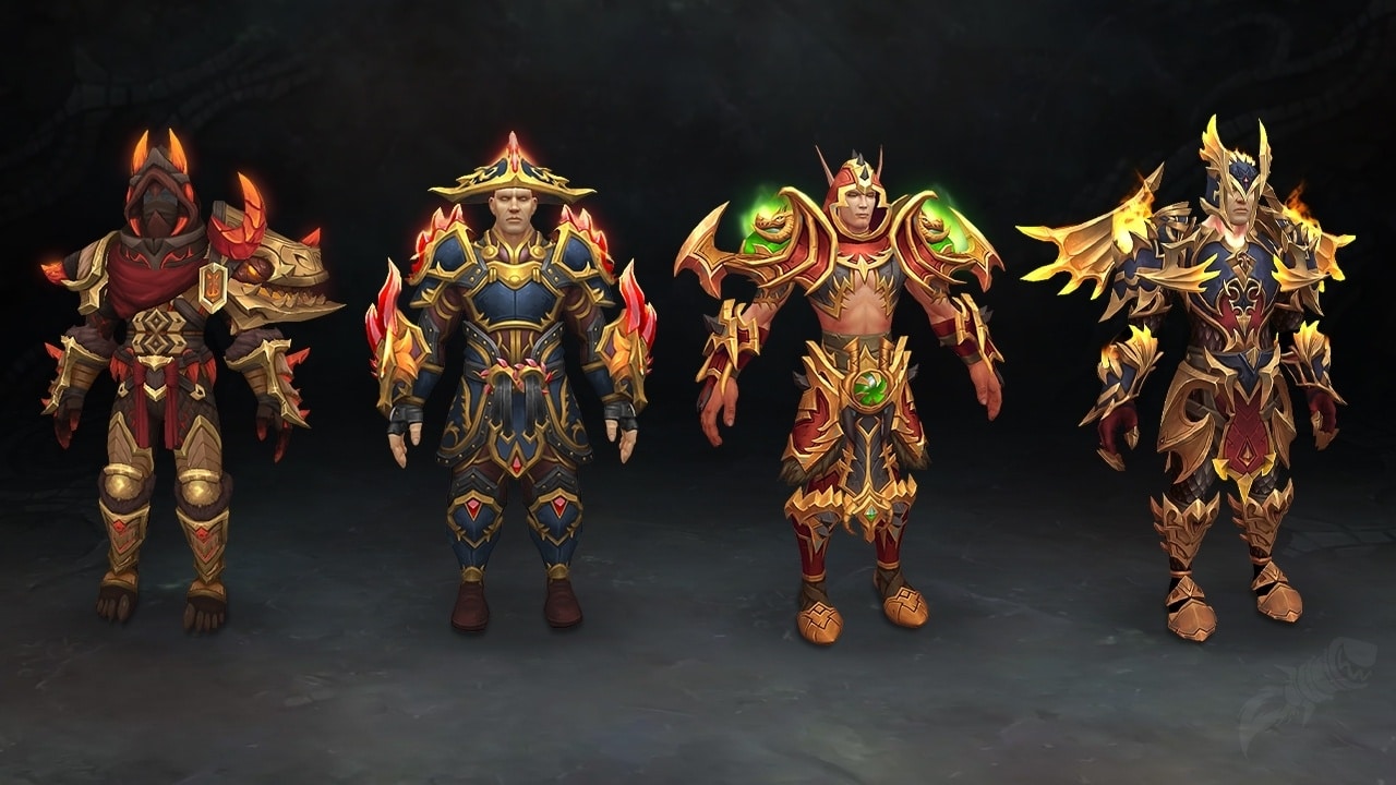 10.1 tier set appearance hunter monk dh evoker