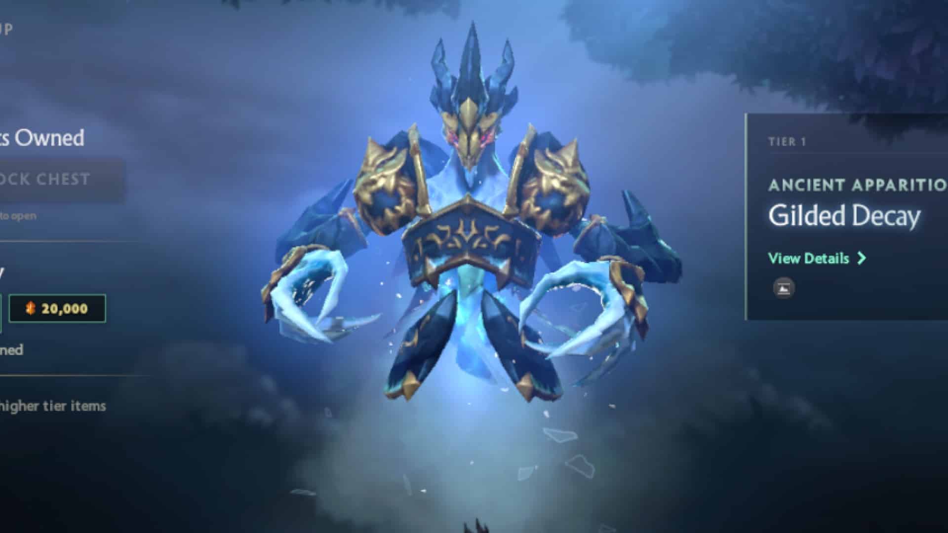 Ancient Apparition slows enemies in the Gilded Decay set