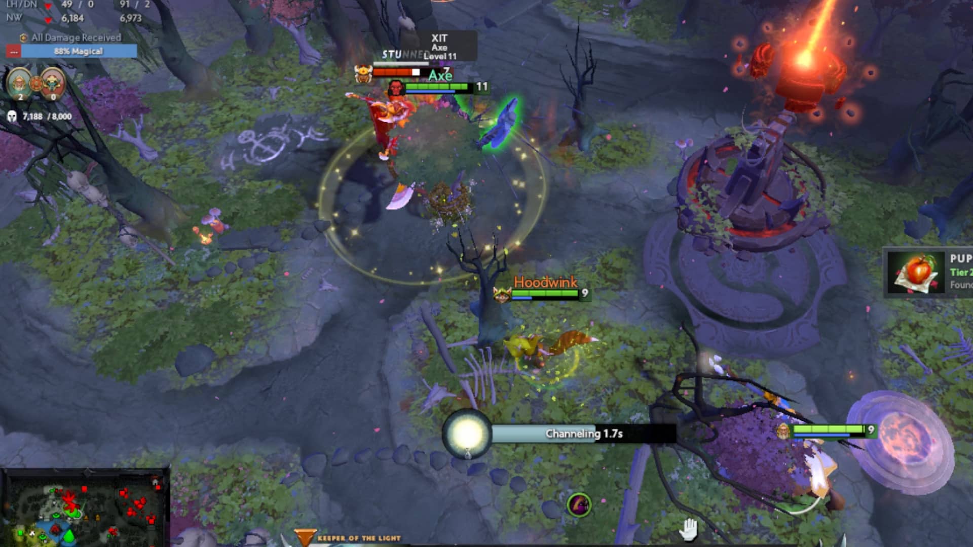 Axe helps Keeper of the Light get more assists for the Dead Reckoning