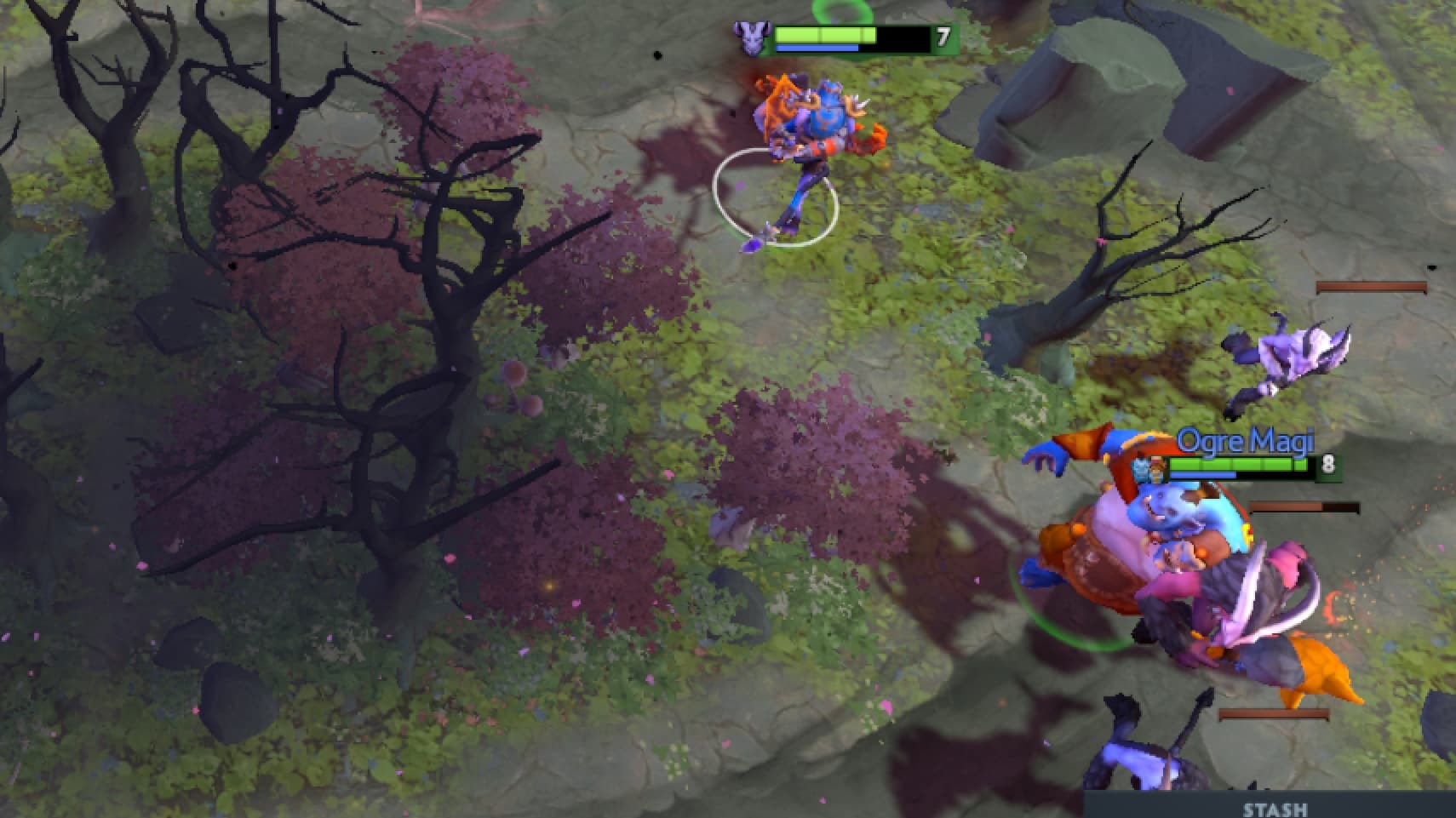 Ogre Magi grants bonus attack speed to Riki