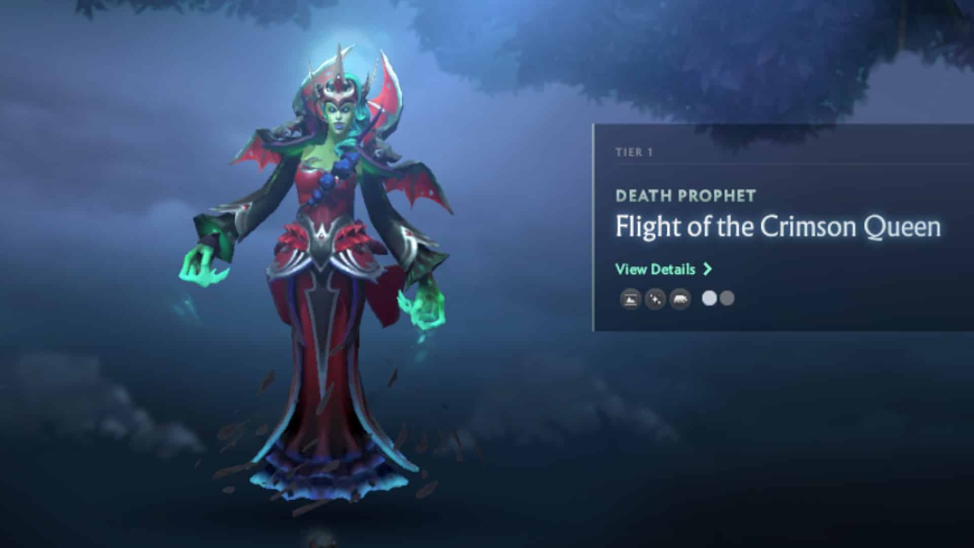 Death Prophet uses Crypt Swarms to attack her enemies in the Flights of the Crimson Queen set