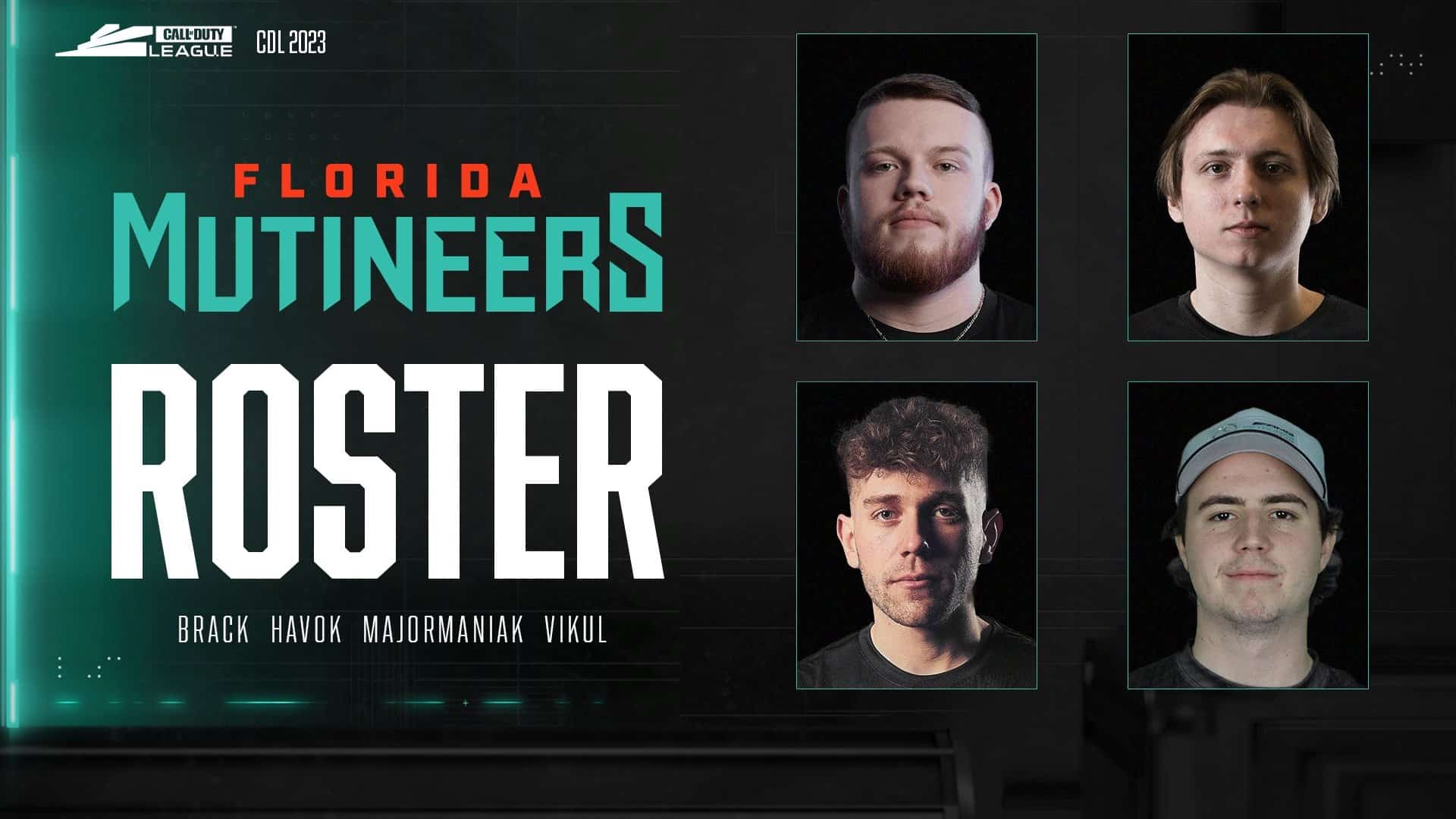 CDL Florida Mutineers 2023 roster