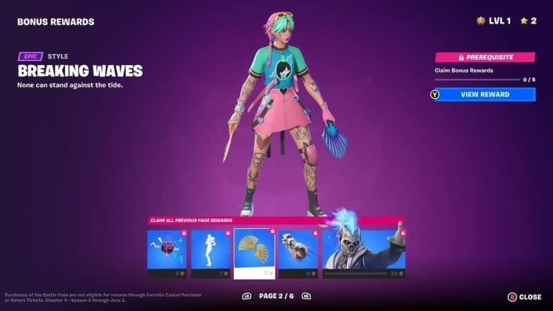 Fortnite Chapter 4 Season 2 Battle Pass