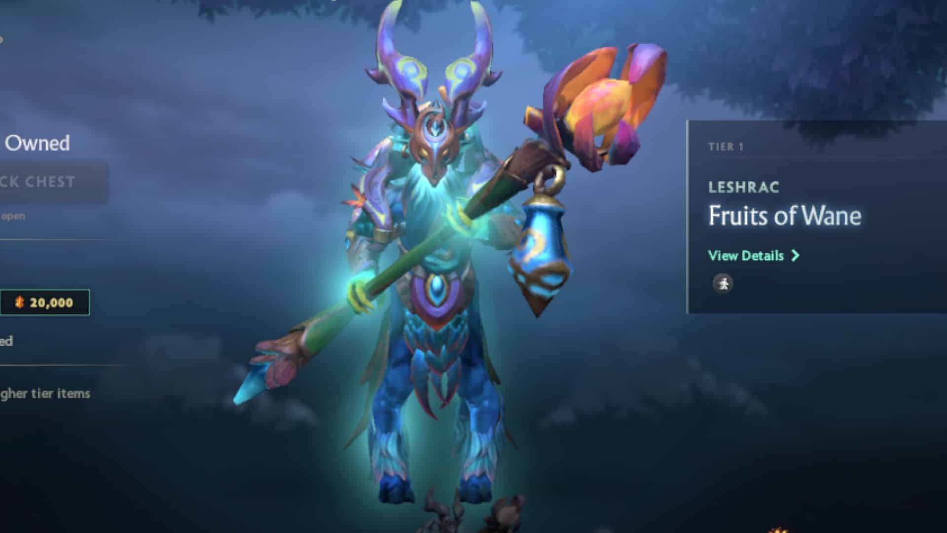 Leshrac stuns enemies in the Fruits of Wane set