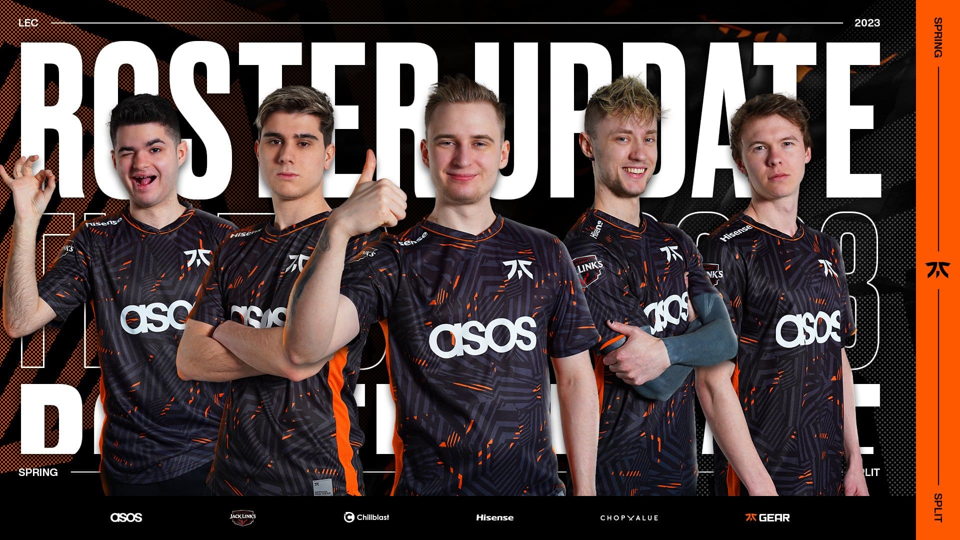 LEC Fnatic Oscarinin Advienne Credit: Edward Hall Design