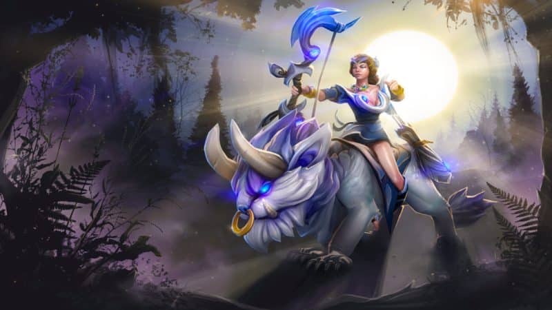 Mirana stuns enemies using Sacred Arrow