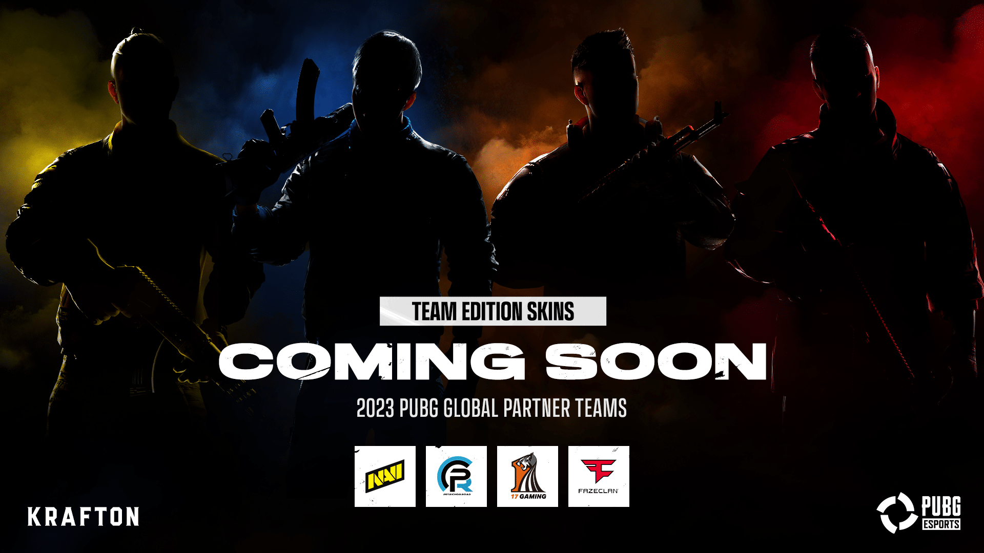 Four of the Global Partner Teams will be getting exclusive gear in PGS 1.