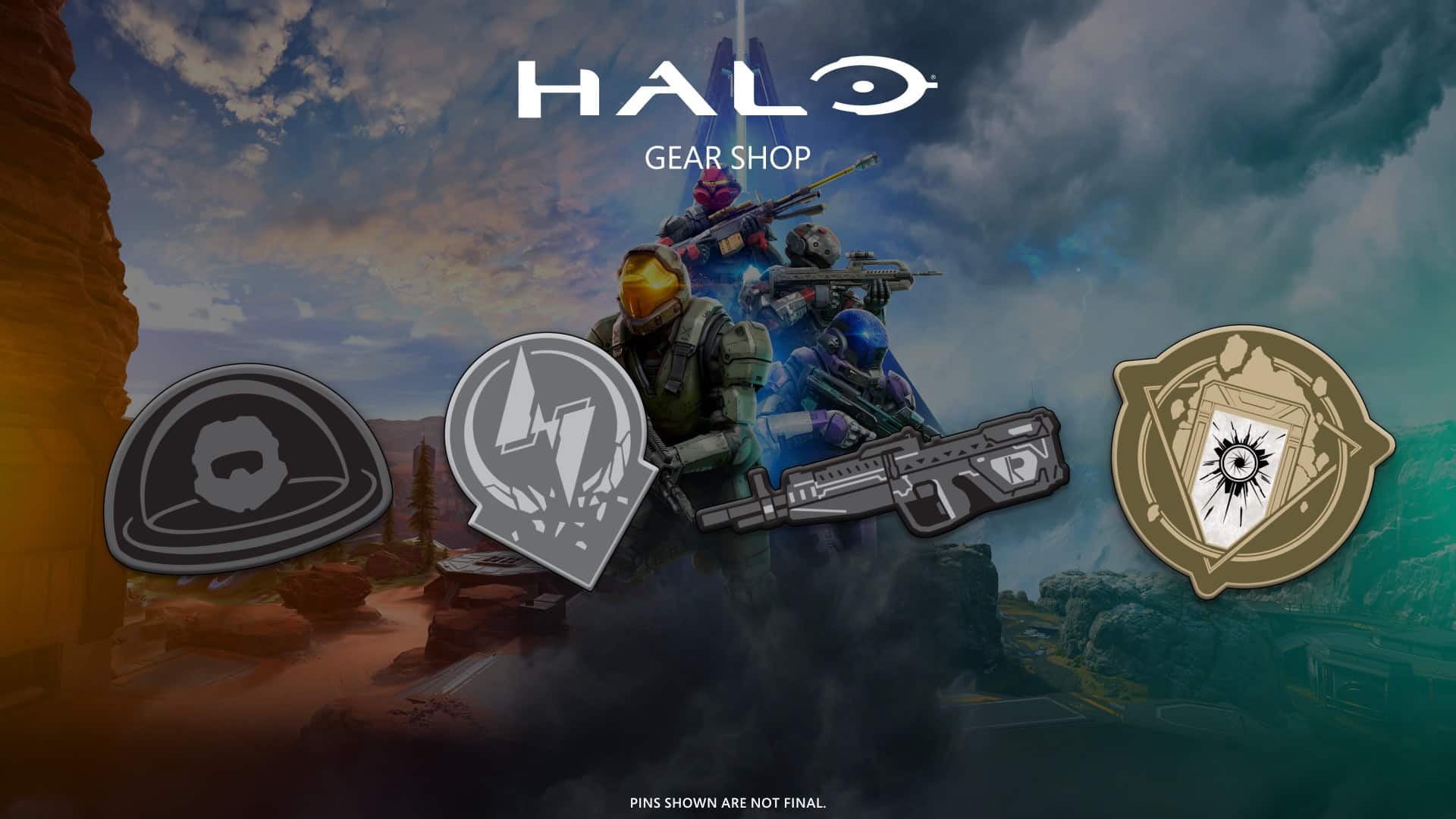 Complete specific tasks to earn exclusive Halo pins from the Gear Shop!