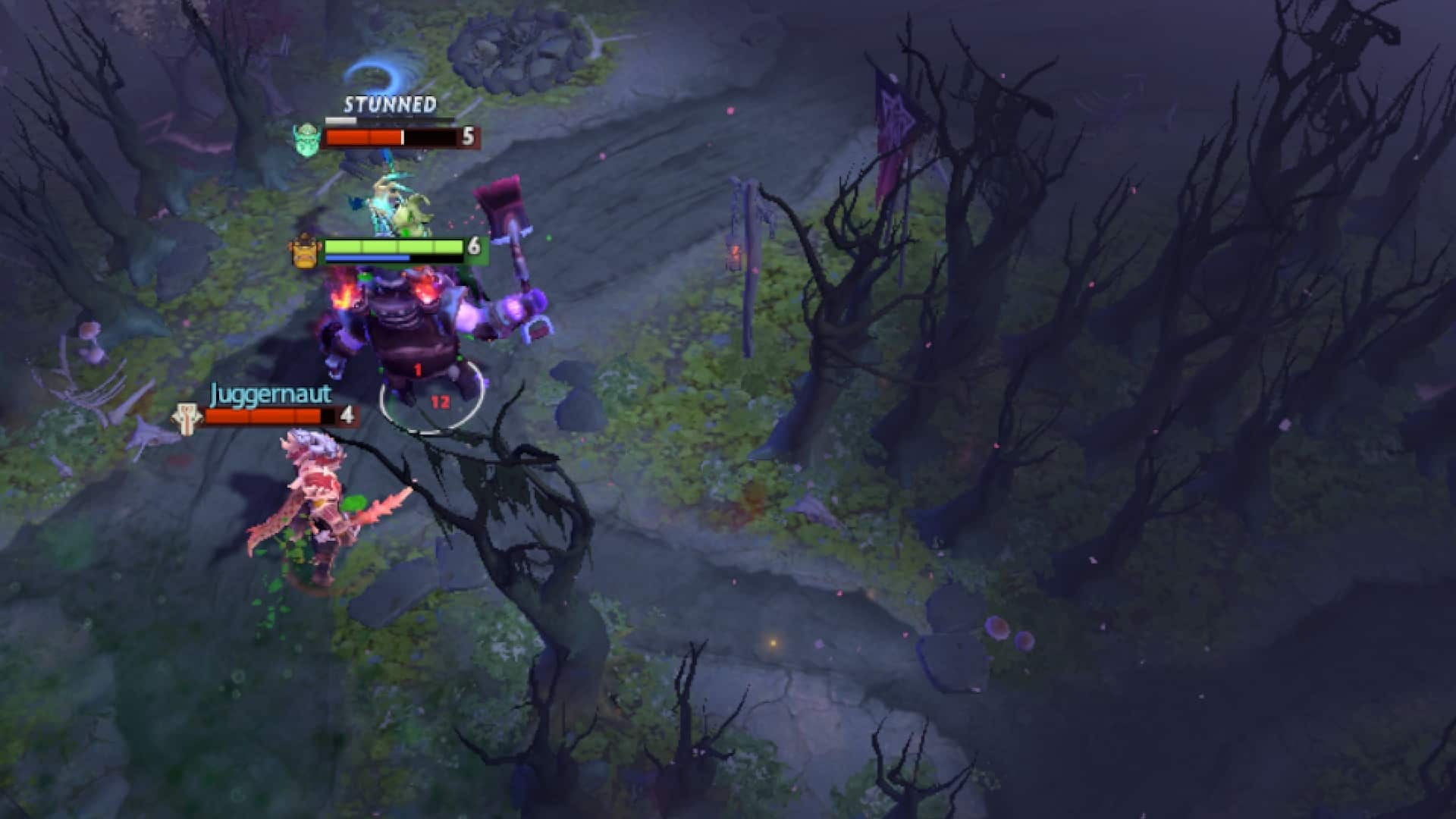 Alchemist stuns Necrophos using Unstable Concoction