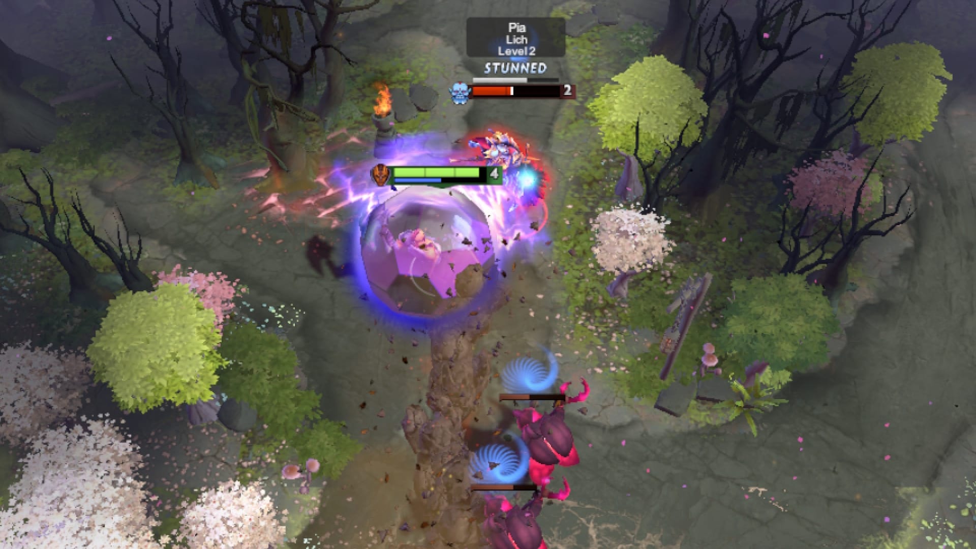 Anti-Mage enters a battle using Blink