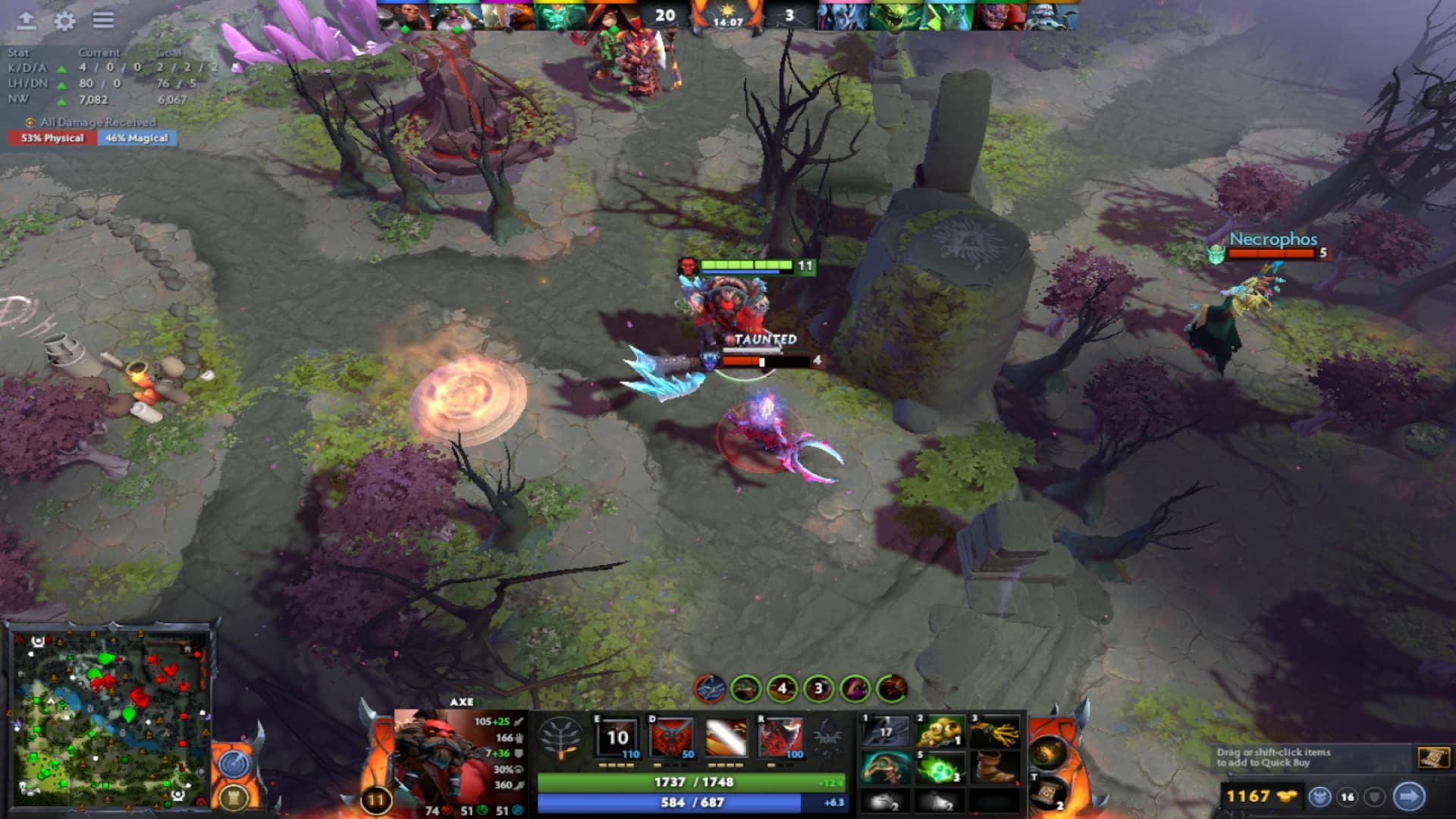 Axe annihilates Vengeful Spirit using Harpoon