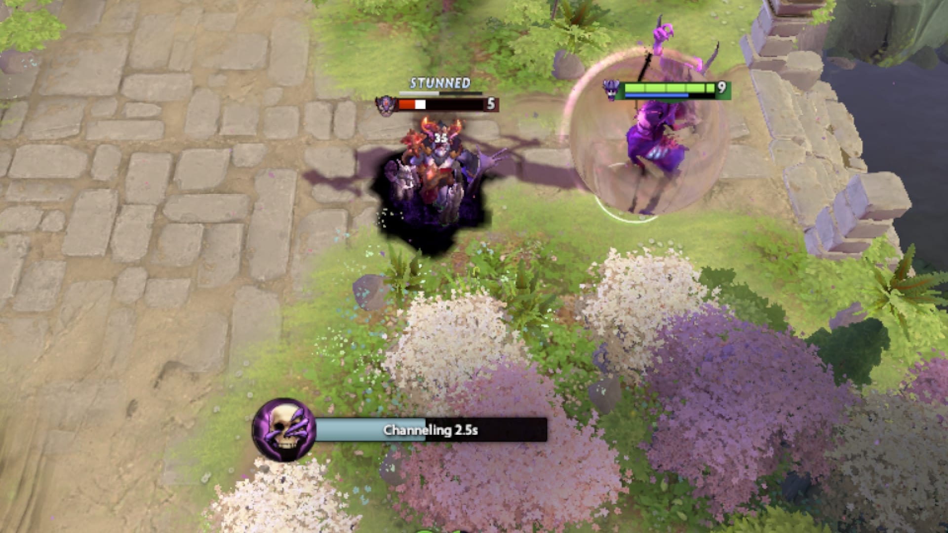 Bane casts his ulti after using Lotus Orb