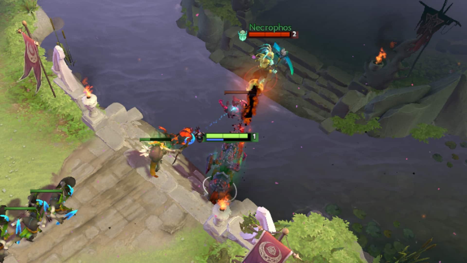 Chaos Knight stuns an enemy hero using Chaos Bolt