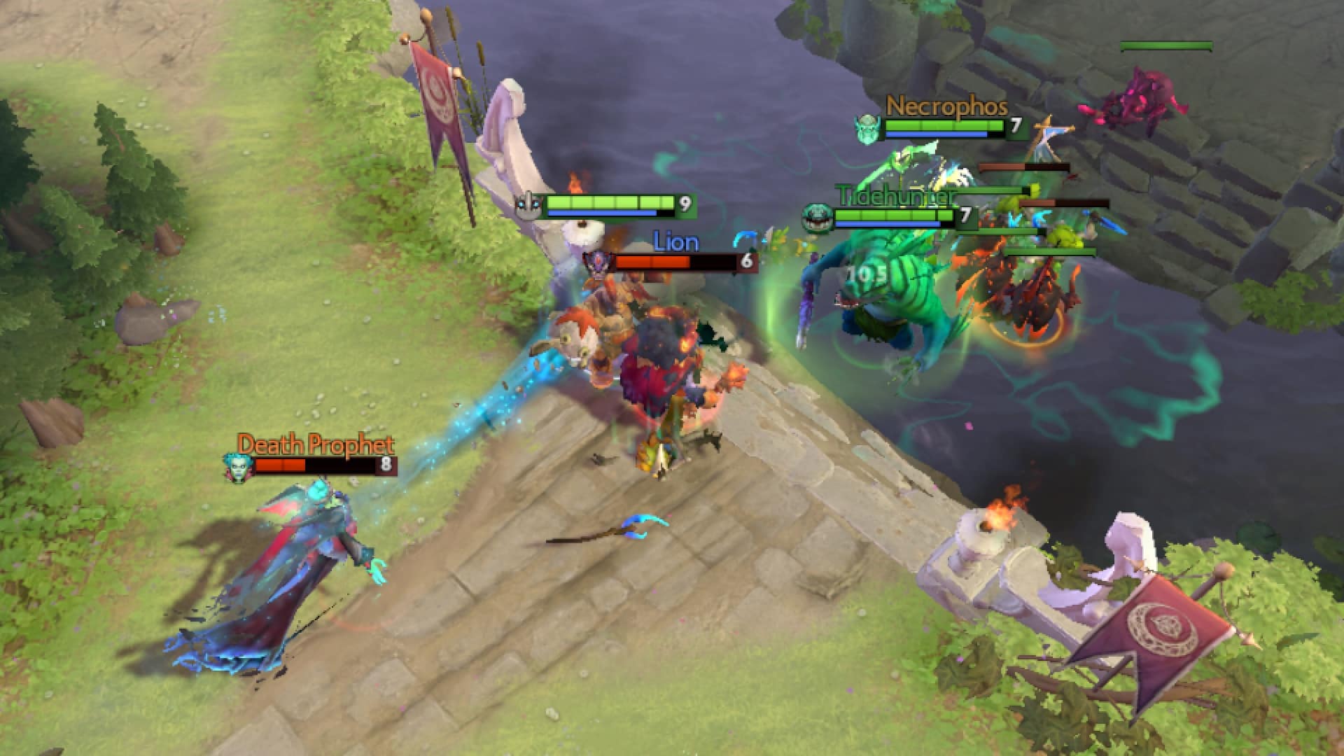 Clockwerk protects his team using Pipe of Insight