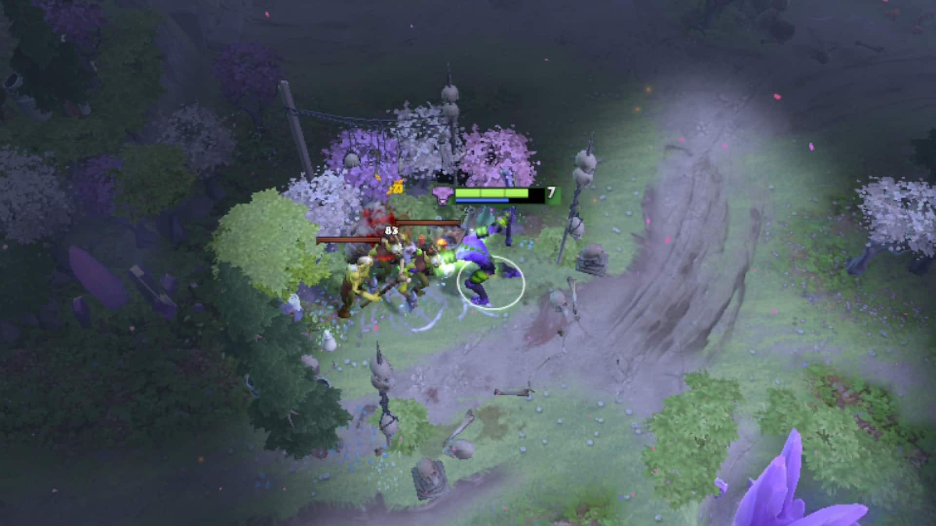 Faceless Void uses Hand of Midas on neutrals in the safe lane