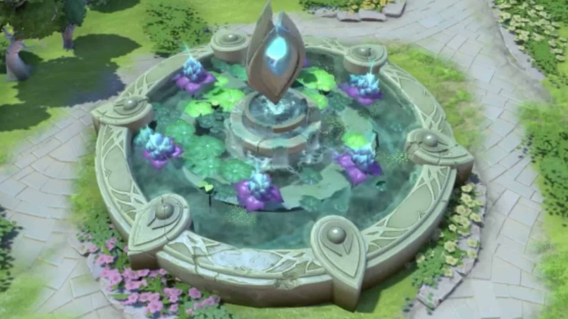 You can eat fruits from the Lotus Pool to regain health and mana in 7.33 update
