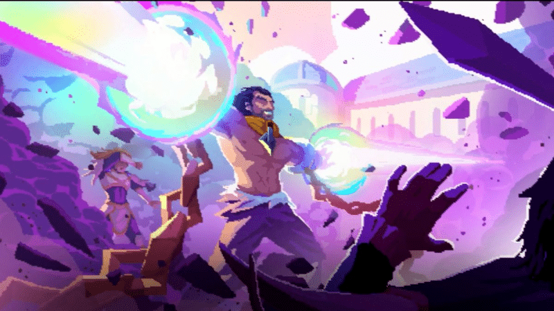 The Mageseeker Sylas using Lux's power