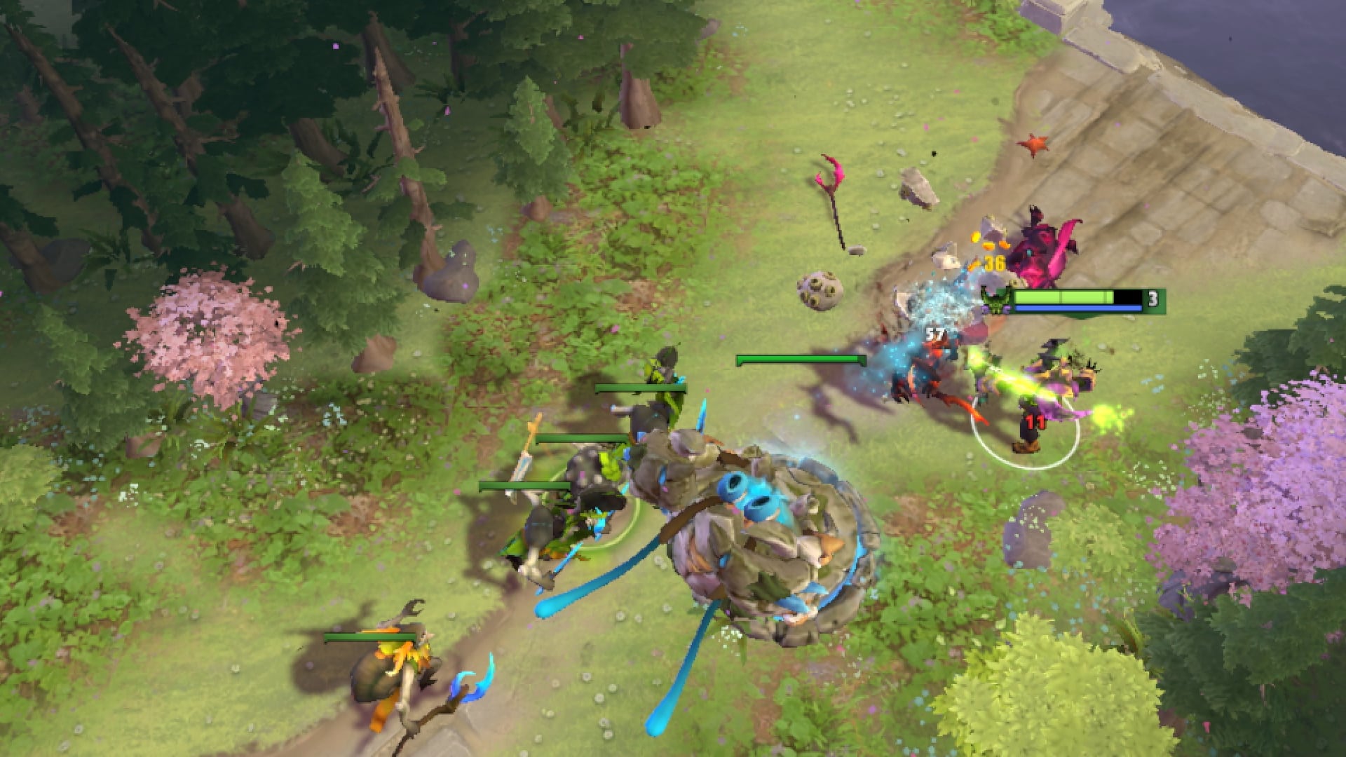 Pugna earns bonus gold in the mid lane